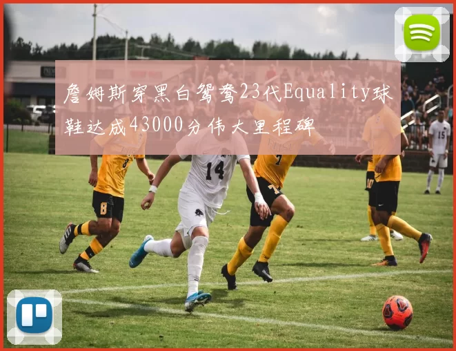 詹姆斯穿黑白鸳鸯23代Equality球鞋达成43000分伟大里程碑